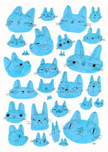 Load image into Gallery viewer, Suspicious Cats Print
