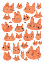 Load image into Gallery viewer, Suspicious Cats Print