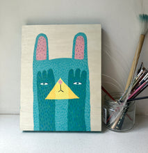 Load image into Gallery viewer, Hide and seek rabbit - original acrylic painting