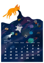Load image into Gallery viewer, Printable 2024 calendar - cat calendar - downloadable printable DIY