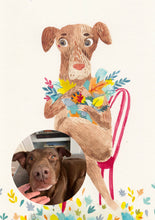 Load image into Gallery viewer, Custom pet portrait