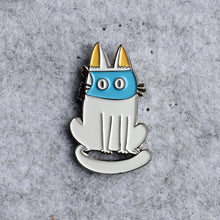 Load image into Gallery viewer, Masked Cat Enamel Pin