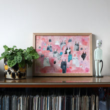 Load image into Gallery viewer, Pink town original artwork