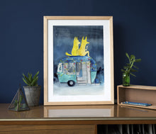 Load image into Gallery viewer, Camping Dingoes Print