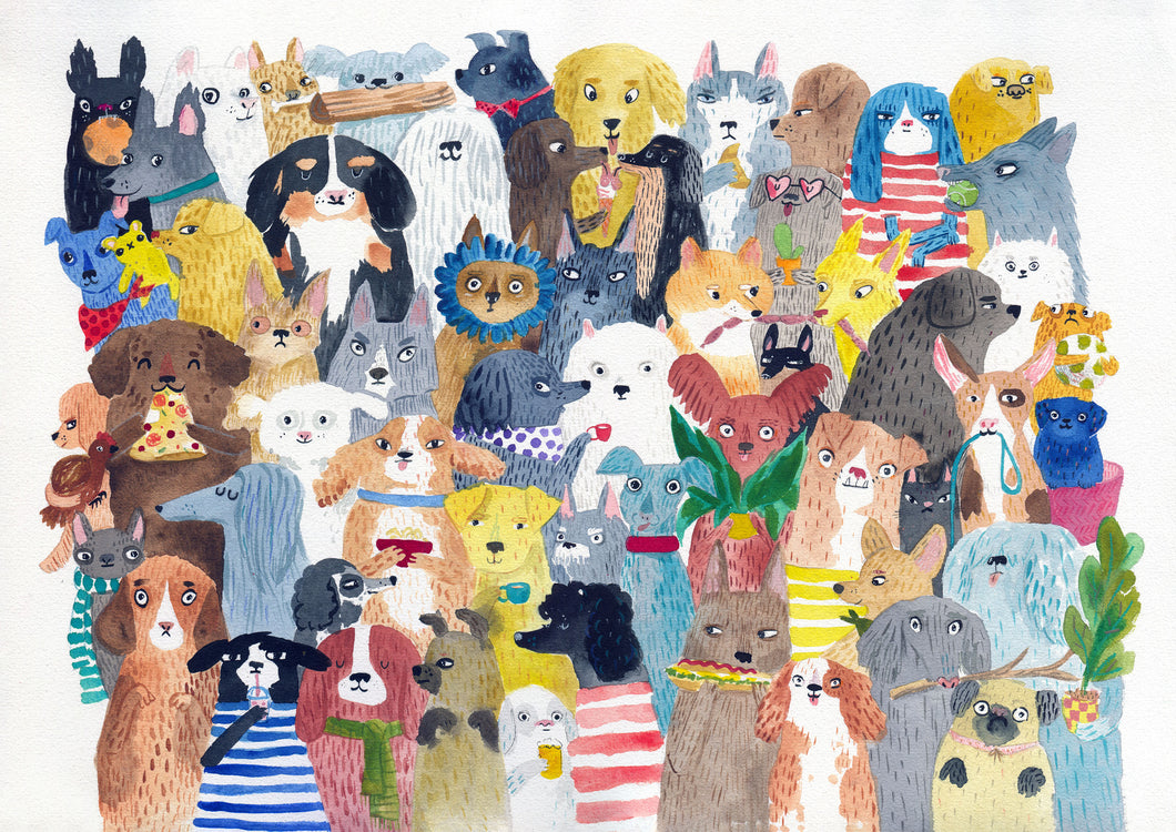 Dogs and Food Print