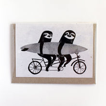 Load image into Gallery viewer, Tandem Sloths Card