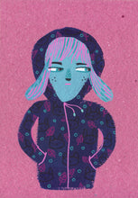 Load image into Gallery viewer, People series - Egle - original illustration framed