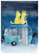 Load image into Gallery viewer, Camping Dingoes Print