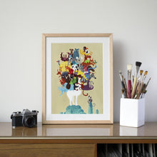 Load image into Gallery viewer, Llama and the Animals Print