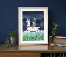 Load image into Gallery viewer, Llama Sloth Print
