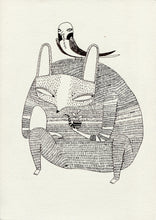 Load image into Gallery viewer, Best friends original drawing