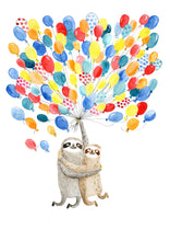 Load image into Gallery viewer, Balloon Sloths Print