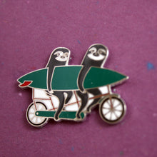 Load image into Gallery viewer, Tandem Sloth Enamel Pin
