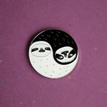 Load image into Gallery viewer, Yin Yang Sloths Enamel Pin
