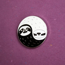 Load image into Gallery viewer, Yin Yang Sloths Enamel Pin
