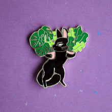 Load image into Gallery viewer, Cats Plants Lady Enamel Pin
