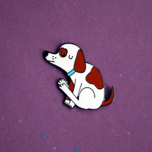 Load image into Gallery viewer, Dragging Dog Enamel Pin

