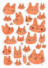 Load image into Gallery viewer, Suspicious Cats Print
