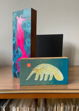 Load image into Gallery viewer, Mr. Anteater - acrylic painting on a wood block
