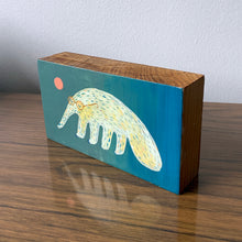 Load image into Gallery viewer, Mr. Anteater - acrylic painting on a wood block
