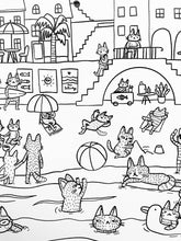 Load image into Gallery viewer, 2026 colouring cat calendar.
