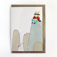 Load image into Gallery viewer, Sale - a set of 5 cards - Friends and mountains
