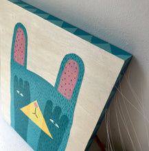 Load image into Gallery viewer, Hide and seek rabbit - original acrylic painting
