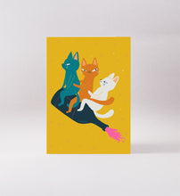 Load image into Gallery viewer, Champagne Cats Card

