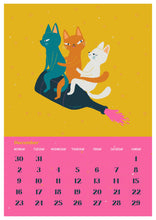 Load image into Gallery viewer, Printable 2024 calendar - cat calendar - downloadable printable DIY
