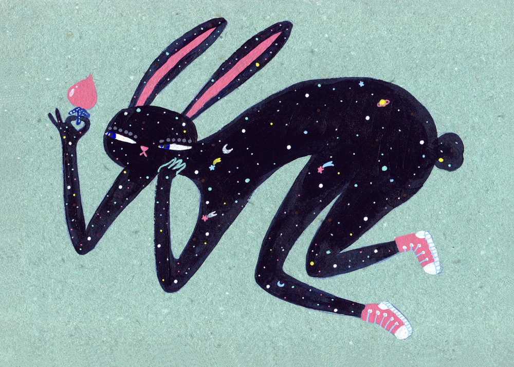 Rabbit Cosmos - Original illustration