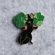 Load image into Gallery viewer, Cats Plants Lady Enamel Pin

