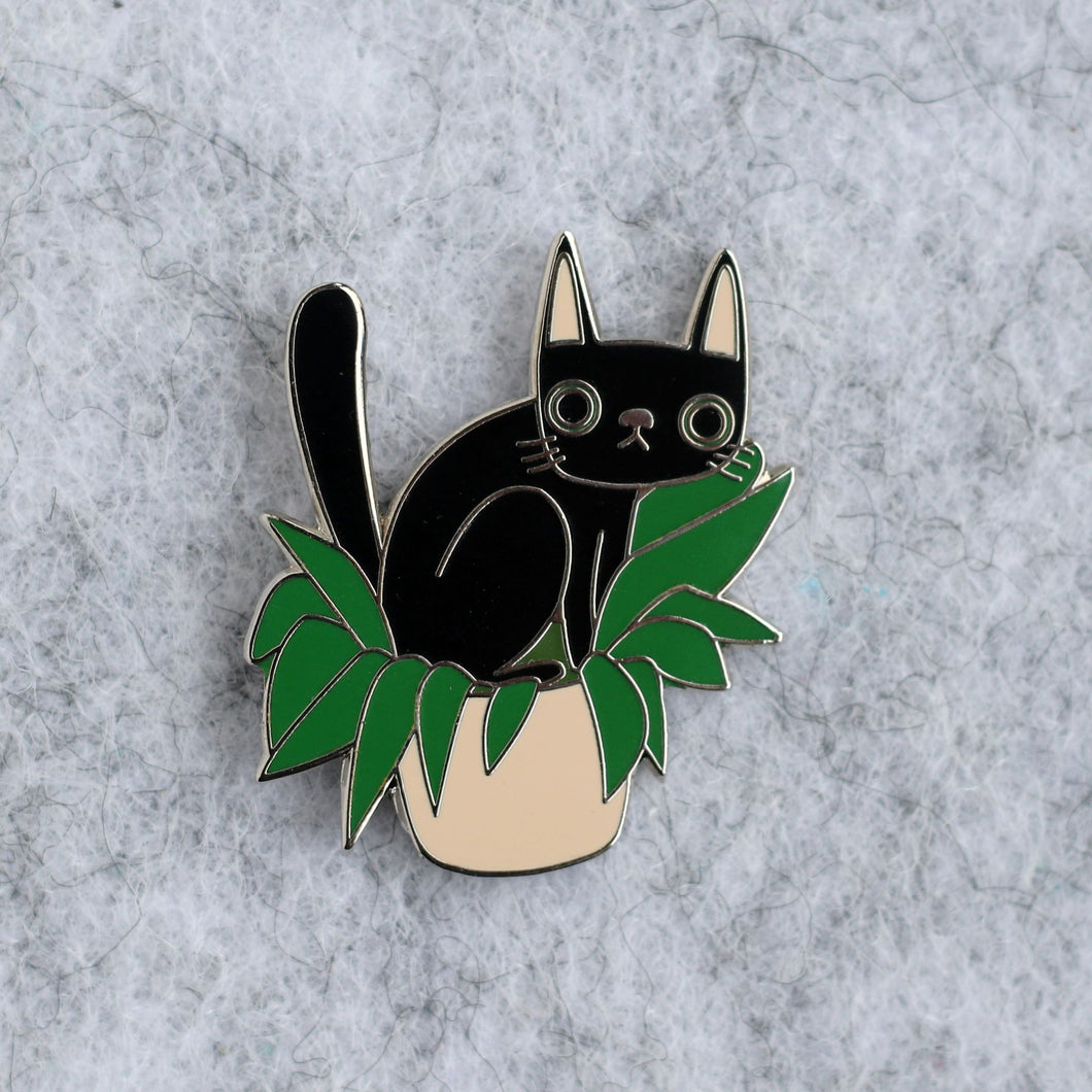 Pooping Cat Enamel Pin