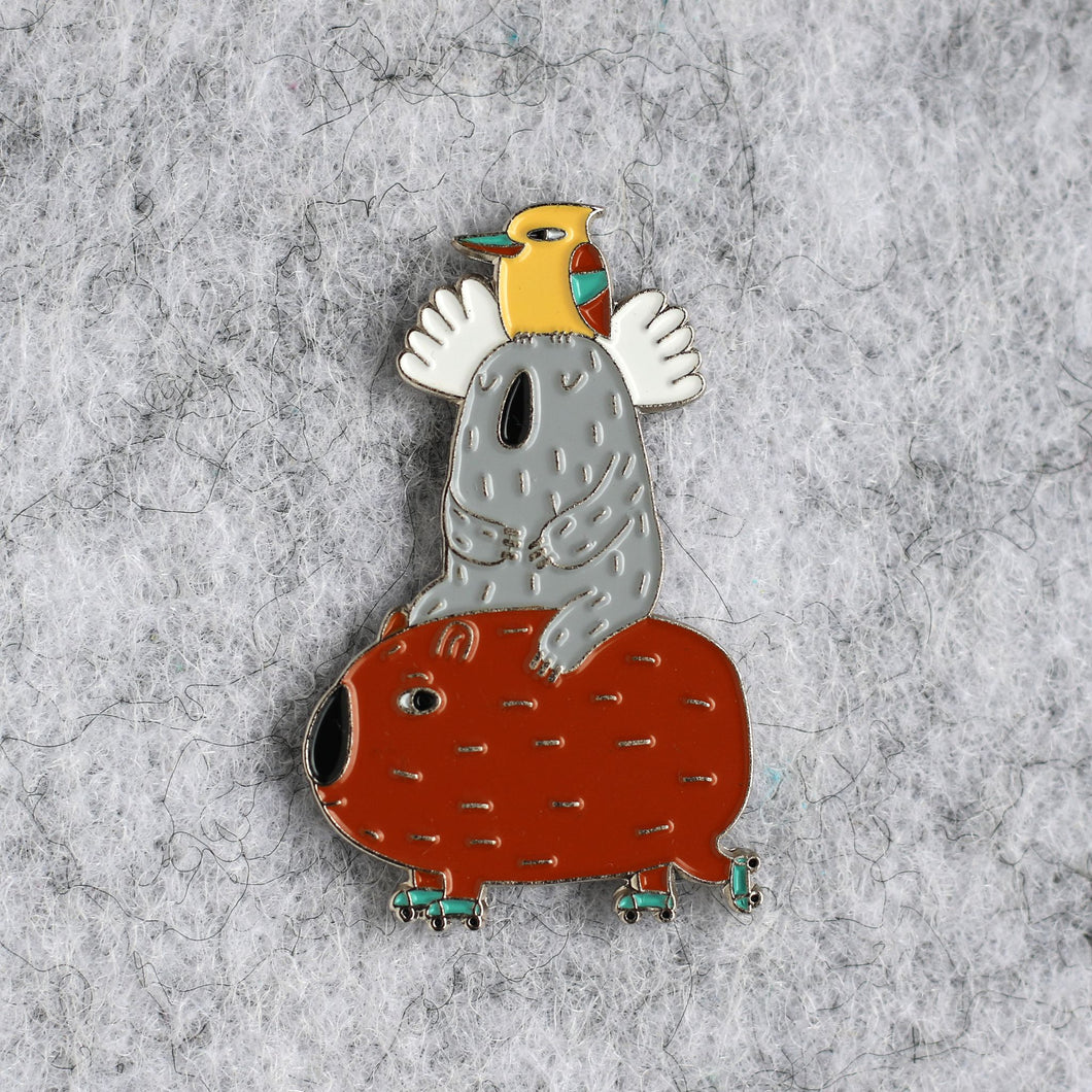 Aussie Skaters Enamel Pin