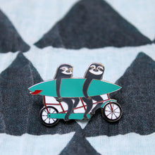 Load image into Gallery viewer, Tandem Sloth Enamel Pin
