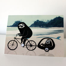 Load image into Gallery viewer, Beach Sloths Card
