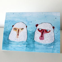 Load image into Gallery viewer, Snow Monkeys Card
