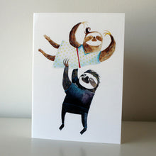 Load image into Gallery viewer, Dancing Sloths Card
