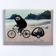 Load image into Gallery viewer, Beach Sloths Card
