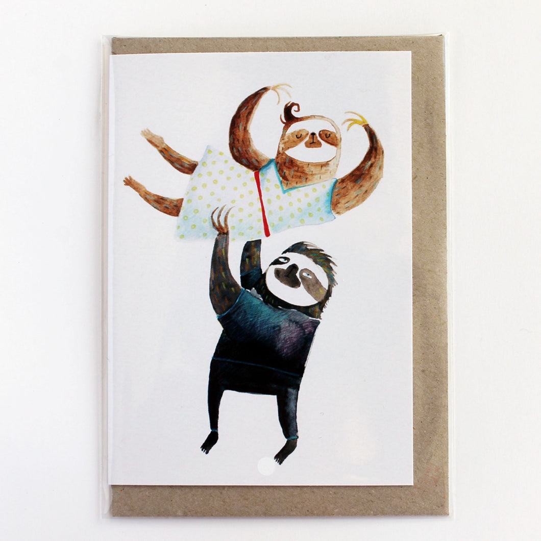 Dancing Sloths Card
