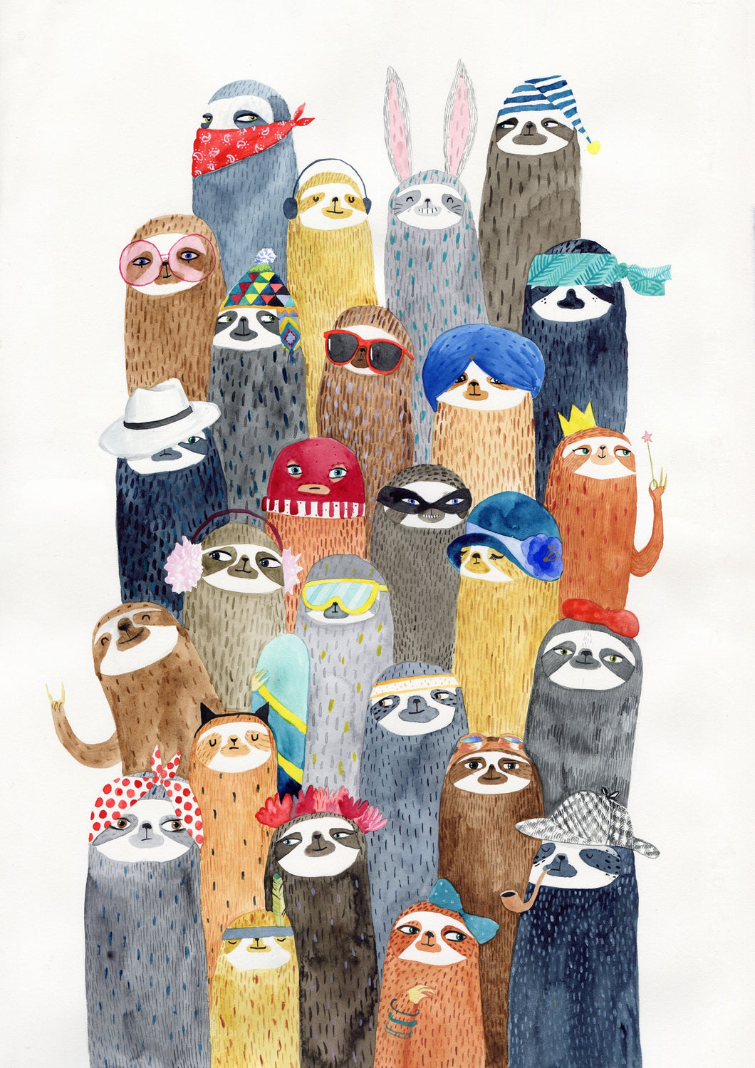 Sloths Sloths Print