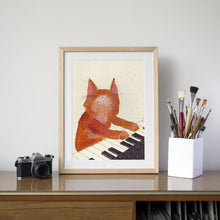 Load image into Gallery viewer, Keyboard Cat Print
