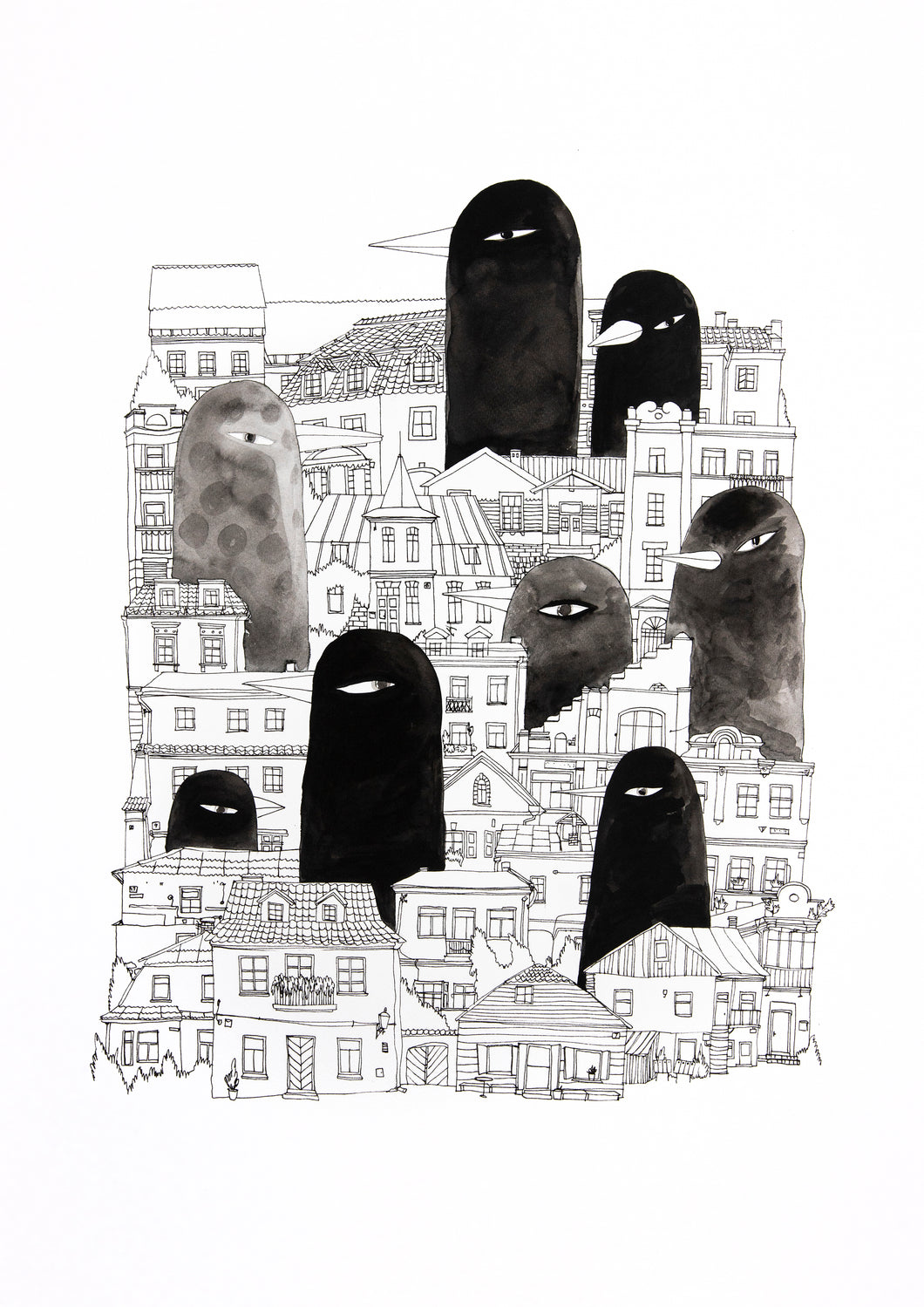 Black Bird City original artwork