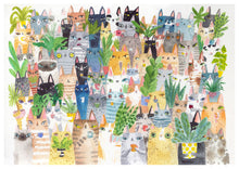 Load image into Gallery viewer, Cats and Plants Print

