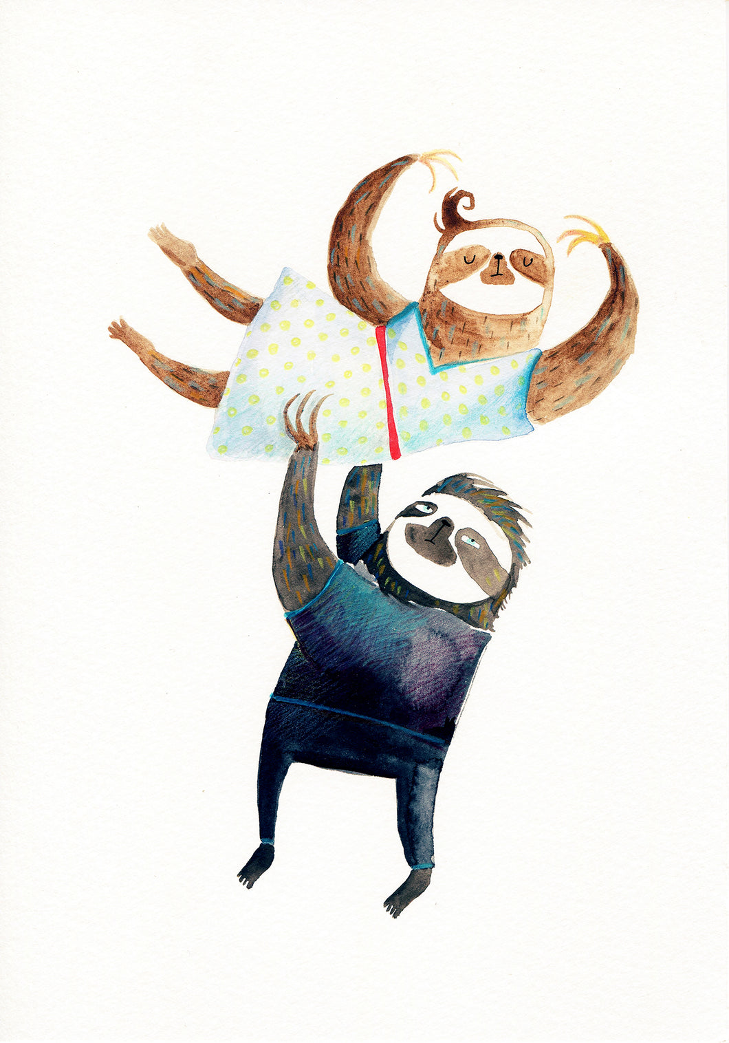 Dancing Sloths Print