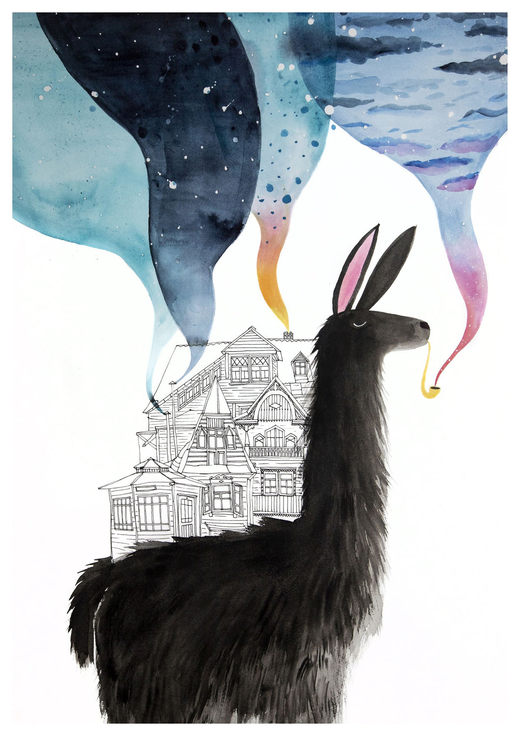 Black Llama original artwork