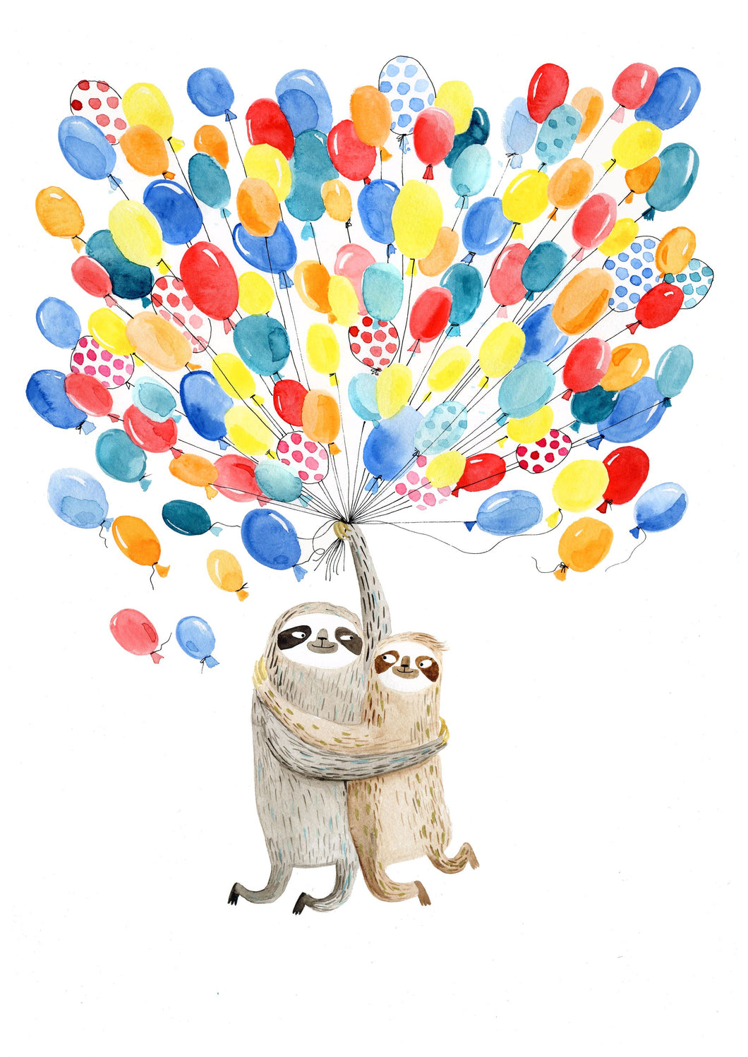 Balloon Sloths Print